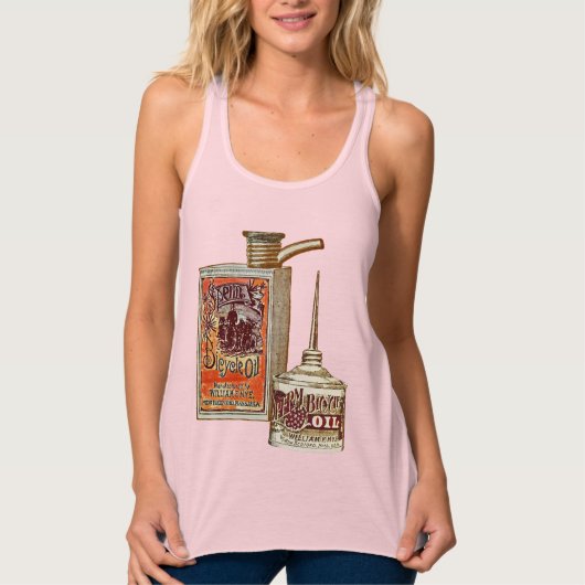 おもしろいヴィンテージ精子油 タンクトップ (正面)