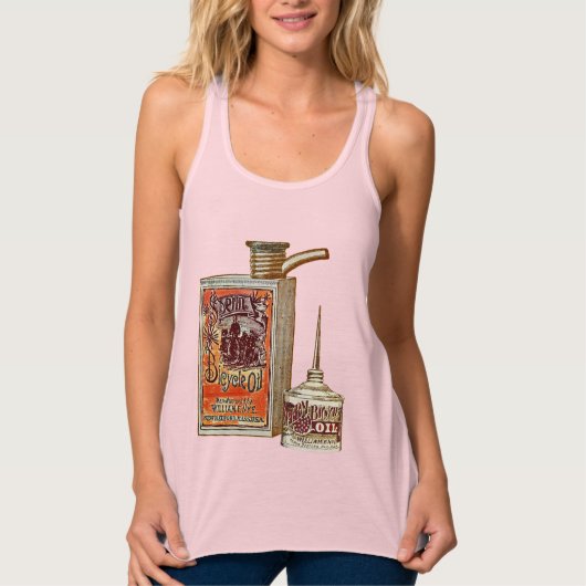 おもしろいヴィンテージ精子油 タンクトップ (正面)