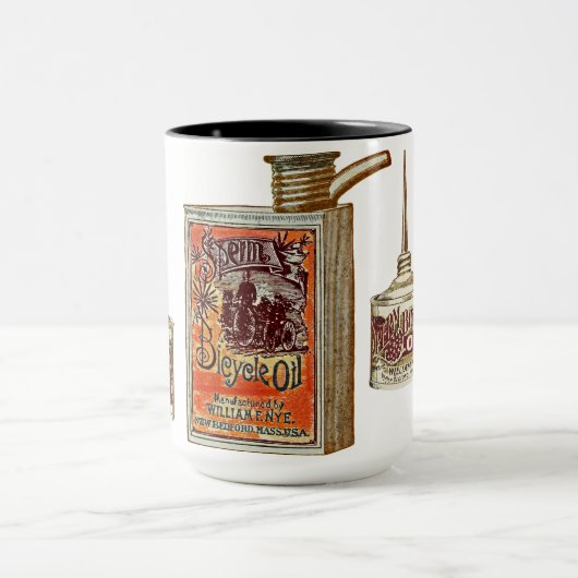 おもしろいヴィンテージ精子油 マグカップ (中央)