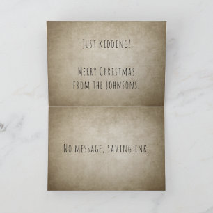 おもしろいヴィンテージ紙バッグ汎用クリスマスカード シーズンカード