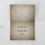 おもしろいヴィンテージ紙一般誕生日 カード (内部)