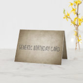 おもしろいヴィンテージ紙一般誕生日 カード (黄色い花)