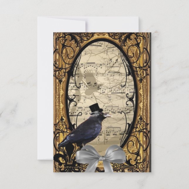 おもしろいヴィンテージ結婚カラス (正面)