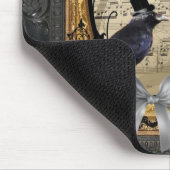 おもしろいヴィンテージ結婚カラス マウスパッド (コーナー)