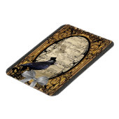 おもしろいヴィンテージ結婚カラス マグネット (左側)