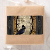 おもしろいヴィンテージ結婚カラス ラベル (インサイチュ)