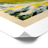 おもしろいヴィンテージ誇張魚釣り ポスター (角)