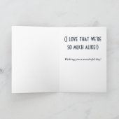 おもしろいヴィンテージ誕生日カード カード (内部)