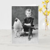 おもしろいヴィンテージ誕生日カード カード (黄色い花)