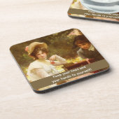 おもしろいヴィンテージ飲み物用コースター コースター (左側)