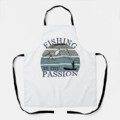 おもしろいヴィンテージ魚釣り愛好家 エプロン (正面)
