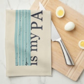 おもしろいヴィンテージ魚釣り愛好家 キッチンタオル (四つ折り)