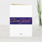 おもしろいヴィンテージ1880sライオンサファリ誕生日カード カード (裏面)