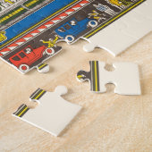 おもしろいヴィンテージ1926復元絵文字マンハッタンマップ ジグソーパズル (側面)