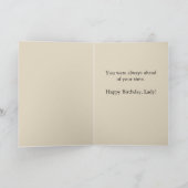 おもしろいヴィンテージ1950sクーガー誕生日カード カード (内部)