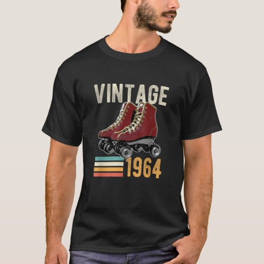 おもしろいヴィンテージ1964ローラスケート59誕生日59 Y Tシャツ (正面)