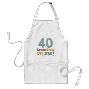 おもしろいヴィンテージ40歳の誕生日 スタンダードエプロン