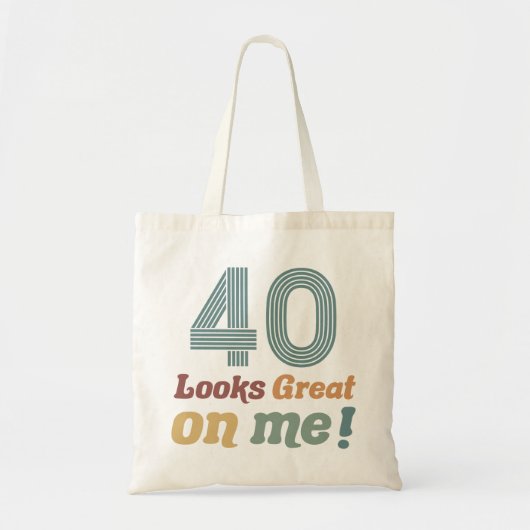 おもしろいヴィンテージ40歳の誕生日 トートバッグ (正面)