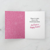 おもしろいヴィンテージ50のレディーイースターカード カード (内部)