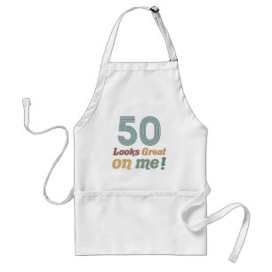 おもしろいヴィンテージ50誕生日 スタンダードエプロン