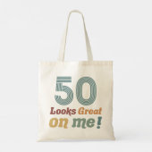 おもしろいヴィンテージ50誕生日 トートバッグ (裏面)