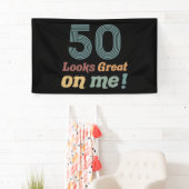 おもしろいヴィンテージ50誕生日 横断幕 (インサイチュ)
