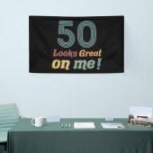 おもしろいヴィンテージ50誕生日 横断幕 (トレードショー)