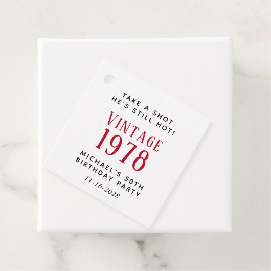 おもしろいヴィンテージ50th誕生日パーティー フェイバータグ (インサイチュ)