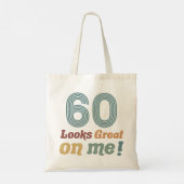 おもしろいヴィンテージ60誕生日 トートバッグ (裏面)