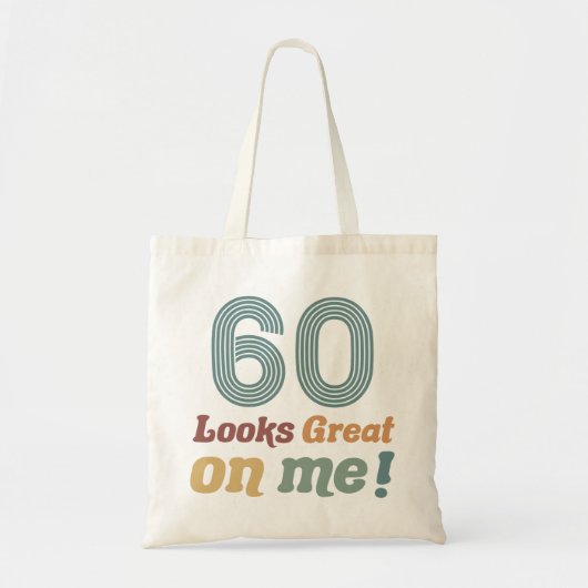 おもしろいヴィンテージ60誕生日 トートバッグ (正面)