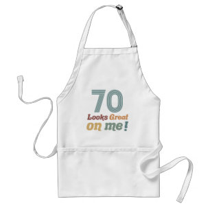 おもしろいヴィンテージ70誕生日 スタンダードエプロン