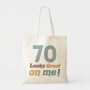 おもしろいヴィンテージ70誕生日 トートバッグ