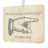 おもしろいヴィンテージ「どう保して忙し?」 カーエアーフレッシュナー (左)