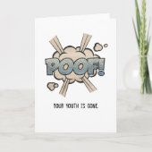 おもしろいヴィンテージ!ユースゴー誕生日カード カード (正面)