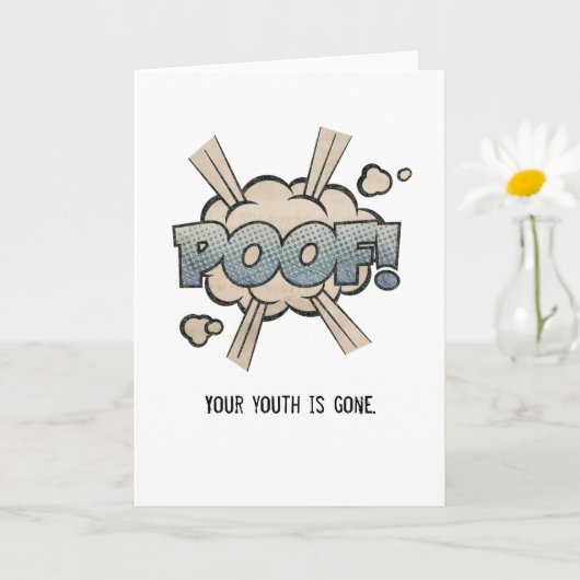 おもしろいヴィンテージ!ユースゴー誕生日カード カード (小さな植物)