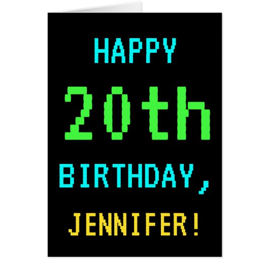 おもしろいヴィンテージ/レトロビデオゲームのルック20誕生日 (正面)