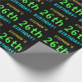 おもしろいヴィンテージ/レトロビデオゲームのルック26誕生日 ラッピングペーパー (角)