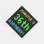 おもしろいヴィンテージ/レトロビデオゲームのルック36誕生日 スタンダードランチョンナプキン (角)