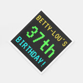 おもしろいヴィンテージ/レトロビデオゲームのルック37誕生日 スタンダードランチョンナプキン (角)