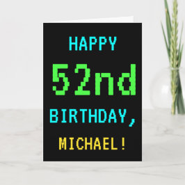 おもしろいヴィンテージ/レトロビデオゲームのルック52誕生日 カード