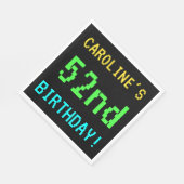 おもしろいヴィンテージ/レトロビデオゲームのルック52誕生日 スタンダードランチョンナプキン (角)