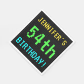 おもしろいヴィンテージ/レトロビデオゲームのルック54誕生日 スタンダードランチョンナプキン (角)