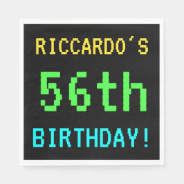 おもしろいヴィンテージ/レトロビデオゲームのルック56誕生日 スタンダードランチョンナプキン