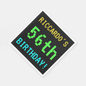 おもしろいヴィンテージ/レトロビデオゲームのルック56誕生日 スタンダードランチョンナプキン (角)