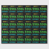 おもしろいヴィンテージ/レトロビデオゲームのルック59誕生日 ラッピングペーパー (フラット)