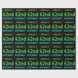 おもしろいヴィンテージ/レトロビデオゲームのルック62誕生日 ラッピングペーパー