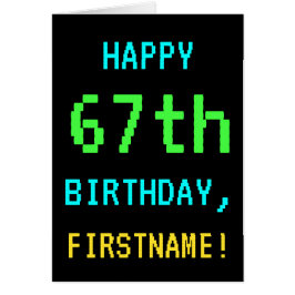 おもしろいヴィンテージ/レトロビデオゲームのルック67誕生日