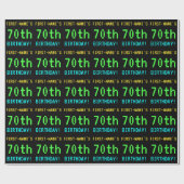 おもしろいヴィンテージ/レトロビデオゲームのルック70誕生日 ラッピングペーパー (フラット)