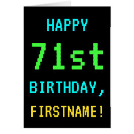 おもしろいヴィンテージ/レトロビデオゲームのルック71誕生日