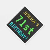 おもしろいヴィンテージ/レトロビデオゲームのルック71誕生日 スタンダードランチョンナプキン (角)